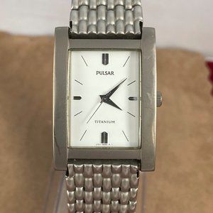 Vintage Pulsar Watch Titanium Super Light Weight Silver Color